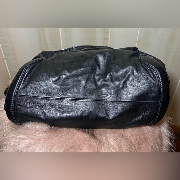 GUCCI black leather Hobo bag galaxy chain / with dustbag and Gucci cards - Picture 11 of 14